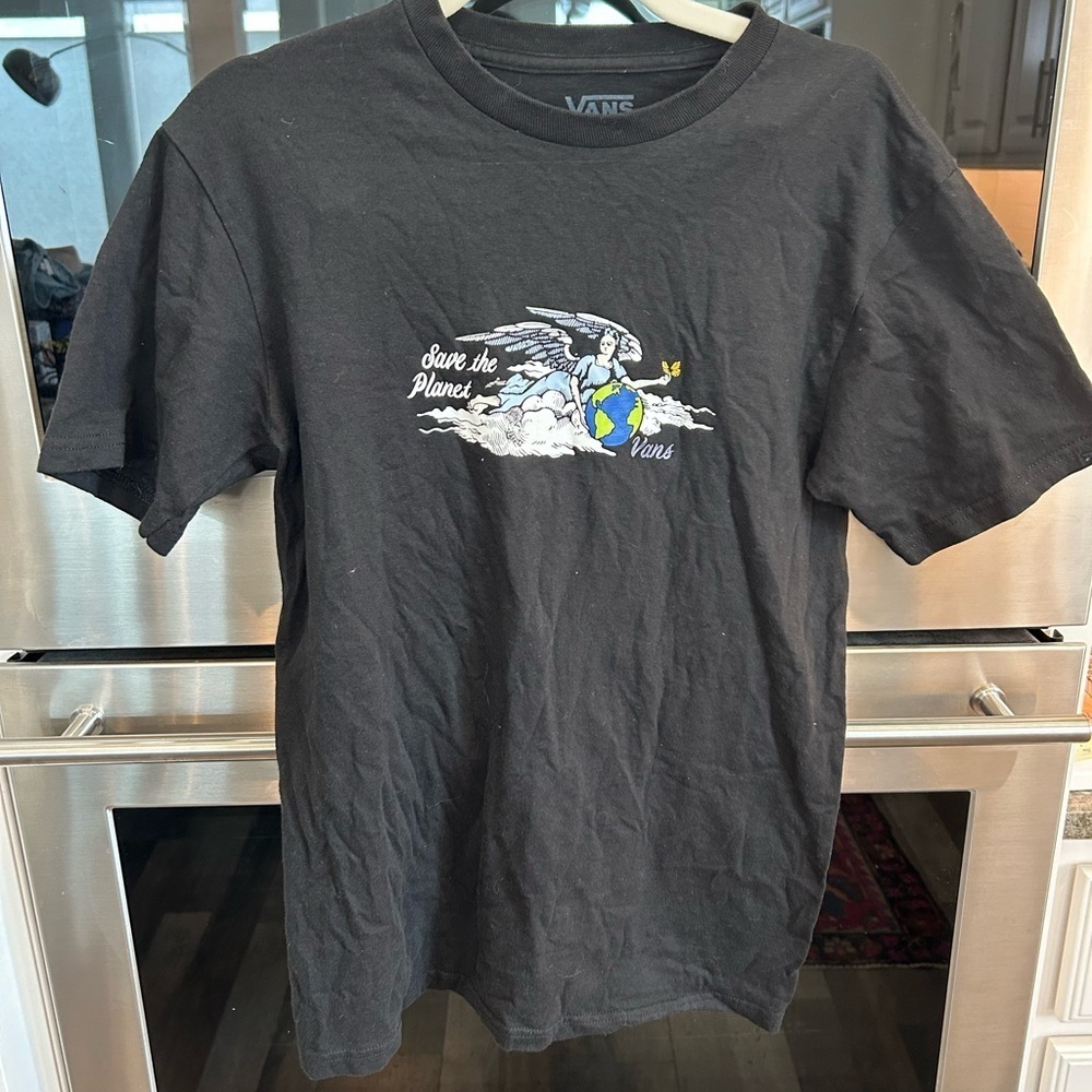 Vans Black Short Sleeve Tee 🌎 size S, GUC